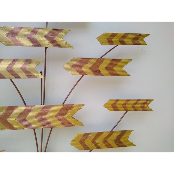 Copper and Brass Aztec Tree  Metal Wall Hanging Art Decor Sculpture - Picture 5 of 6